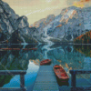 Pragser Wildsee Italian Lake Diamond Painting