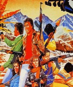 Red Dawn Characters Art Diamond Painting