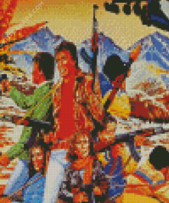 Red Dawn Characters Art Diamond Painting