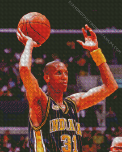 Reggie Miller Basketball Player Diamond Painting