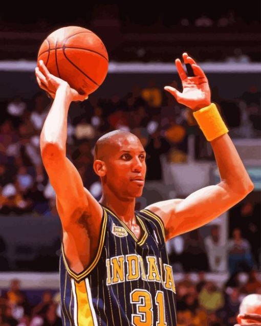 Reggie Miller Basketball Player Diamond Painting