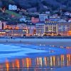 San Sebastian Beach At Night Diamond Painting