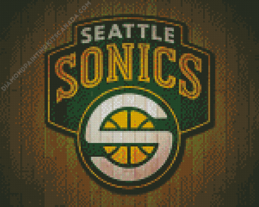 Seattle Supersonics Logo Diamond Painting