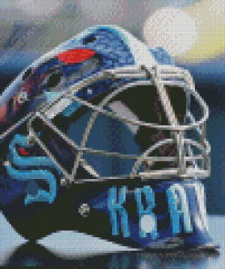Seattle Kraken Helmet Diamond Painting
