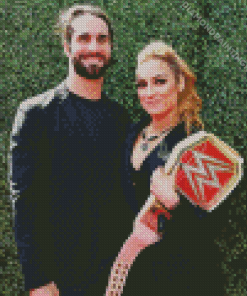 Seth Rollins And Becky Lynch Diamond Painting