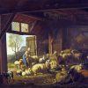 Sheep And Goats In The Barn Ravenswaay Diamond Painting