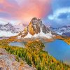 Snowy Mount Assiniboine Canada Diamond Painting