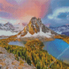 Snowy Mount Assiniboine Canada Diamond Painting