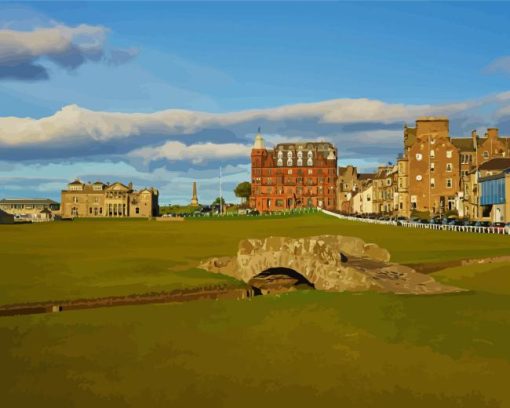 St Andrews Old Bridge Diamond Painting