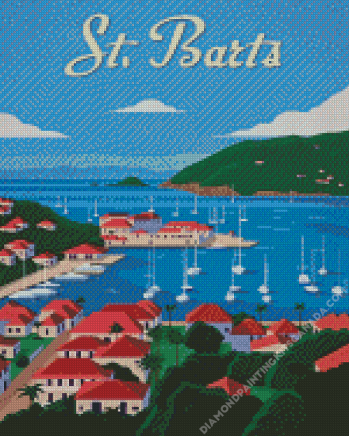 St Barts Poster Diamond Painting