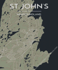 St Johns Newfoundland Canada Poster Diamond Painting