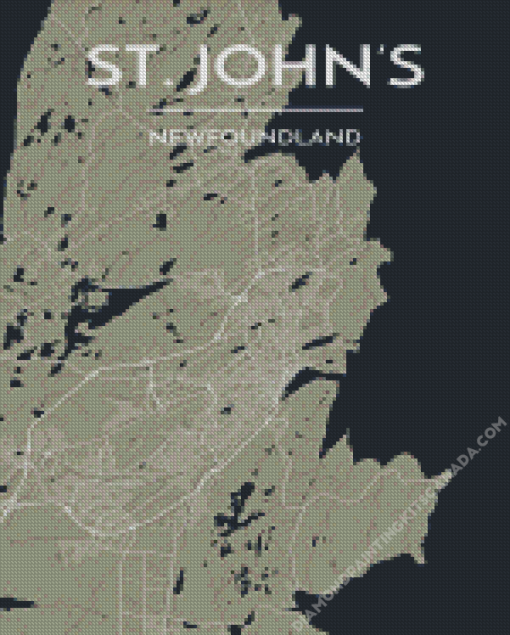 St Johns Newfoundland Canada Poster Diamond Painting