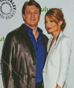 Stana Katic and Nathan Fillion Diamond Painting