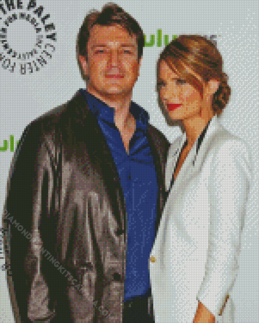 Stana Katic and Nathan Fillion Diamond Painting