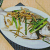 Steamed Pompano Fish Diamond Painting