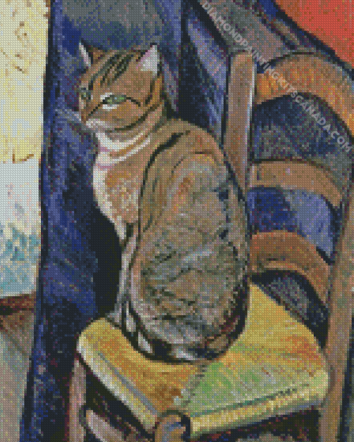 Study of a Cat by Suzanne Valadon Diamond Painting