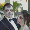 Sugar Skull Wedding Couple Diamond Painting