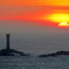 Sunset At Longships Lighthouse Cornwall Diamond Painting