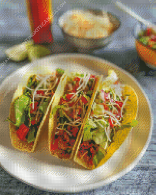 Tex Mex Tacos Diamond Painting