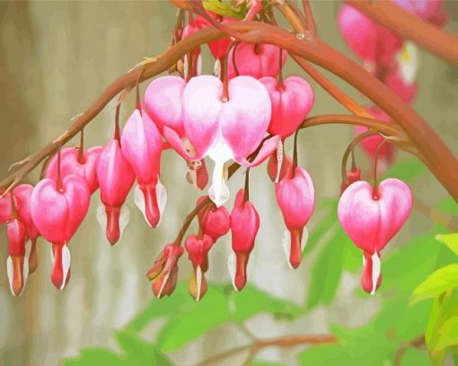 The Asian Bleeding Heart Plant Diamond Painting