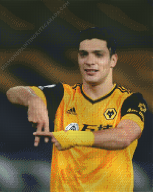 The Footballer Raul Jimenez Diamond Painting