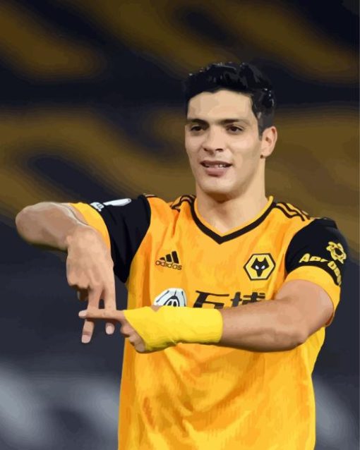 The Footballer Raul Jimenez Diamond Painting