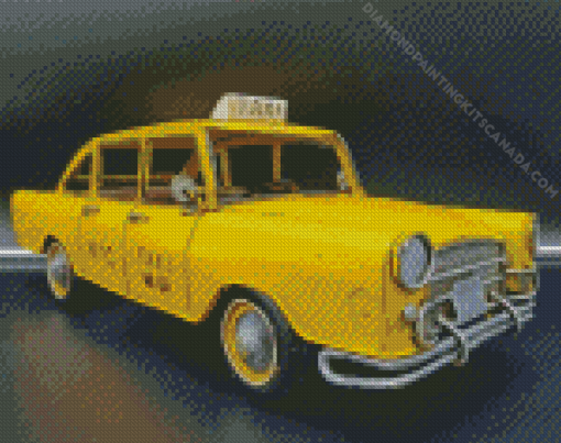 The Yellow Taxi Cab Diamond Painting