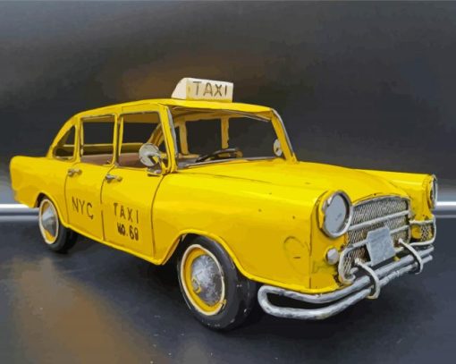 The Yellow Taxi Cab Diamond Painting