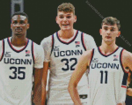 UConn Huskies Basketballers Diamond Painting