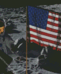 US Flag Apollo 11 Diamond Painting