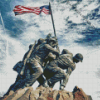 United States Marine Corps War Memorial Diamond Painting