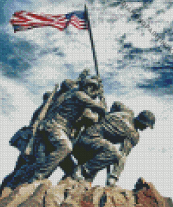 United States Marine Corps War Memorial Diamond Painting