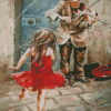 Violinist Man And Girl Diamond Painting