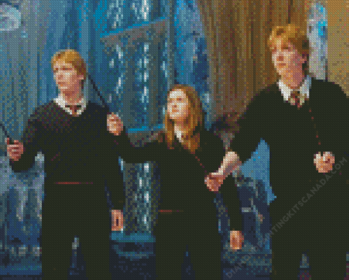 Weasley Twin And Ginny Diamond Painting