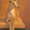 Whippet Dog Portrait Diamond Painting