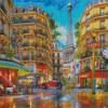 Winter Paris Cafe Diamond Painting