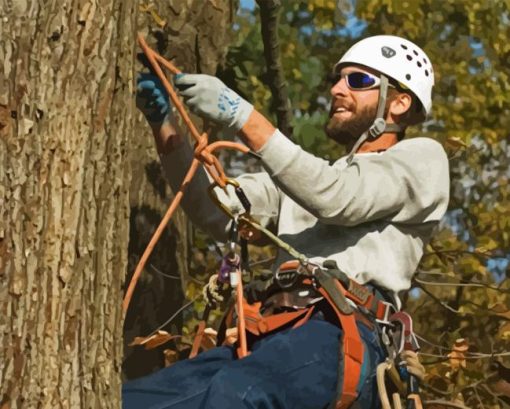 Arborist Man Diamond Painting