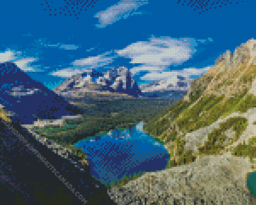 Beautiful Landscape of Lake Ohara Diamond Painting