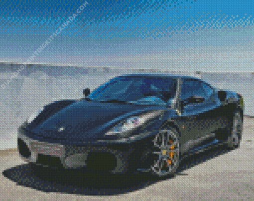 Black Ferrari F430 Diamond Painting