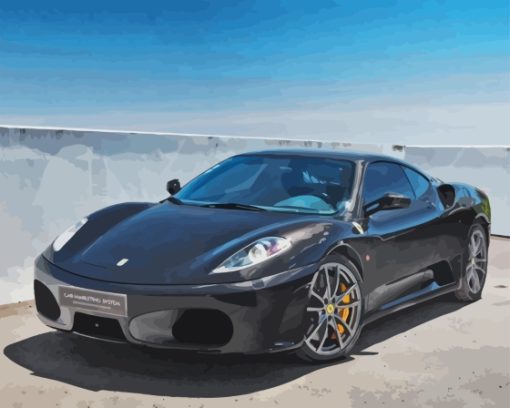 Black Ferrari F430 Diamond Painting