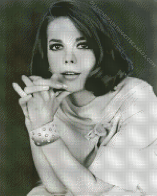 Black and White Natalie Wood Actress Diamond Painting