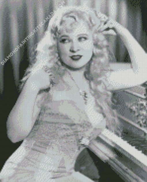 Black And White Mae West Diamond Painting