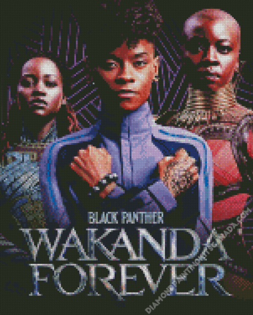 Black Panther Wakanda Poster Diamond Painting