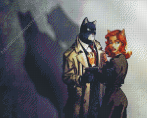 Blacksad Cartoon Character Diamond Painting