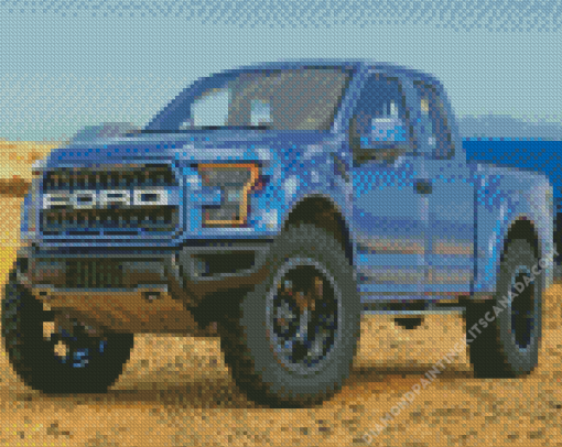 Blue Ford Ranger Raptor Diamond Painting