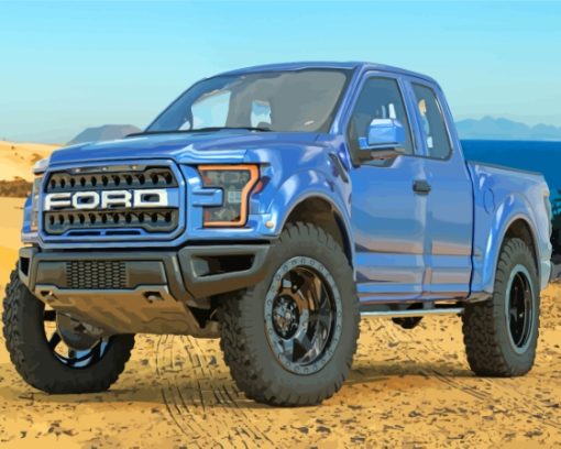 Blue Ford Ranger Raptor Diamond Painting