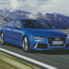 Blue Car Audi RS7 Diamond Painting