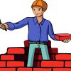 Brick Builder Man Diamond Painting