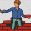 Brick Builder Man Diamond Painting