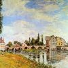 Bridge and Watermill of Moret in Summer Diamond Painting